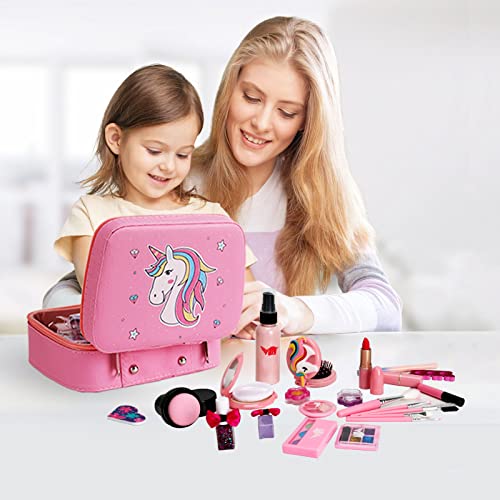 Kids Makeup Kit for Girl, Real Washable Girl Makeup Kit for Kids, Make –  chilcheers